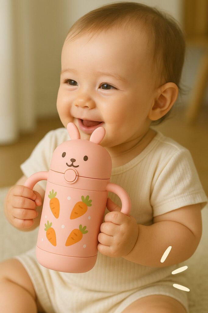 どうぶつストローマグ 子どもが使う画像