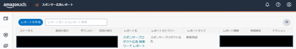 Amazon広告キーワードレポート